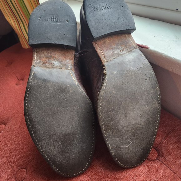 Brown Leather Ankle Boots - Picture 2 of 3